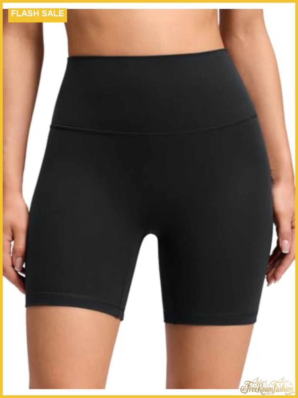 High Rise 6" Biker Shorts No Front Seam Butterluxe Seamless Yoga